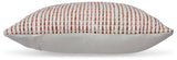 Nashlin White/Rust Pillow from Ashley - Luna Furniture