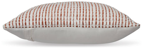 Nashlin White/Rust Pillow from Ashley - Luna Furniture