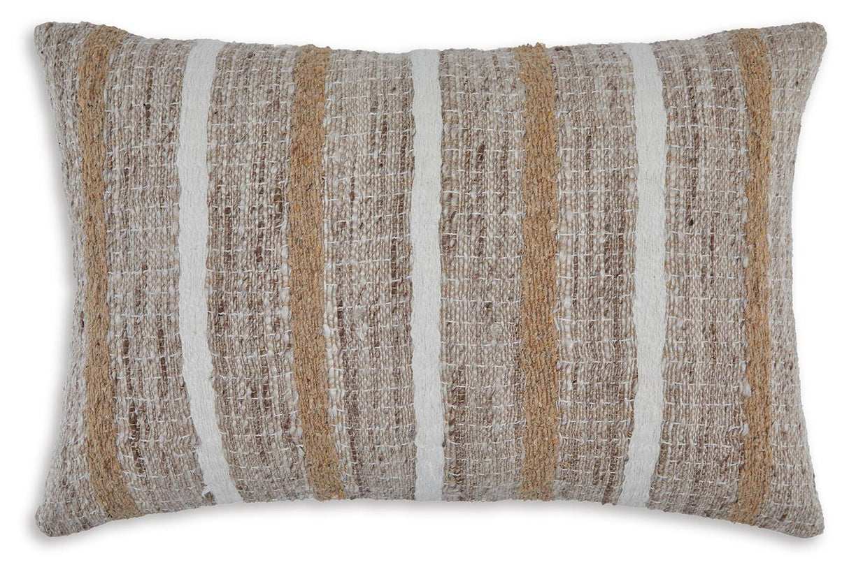 Benish Tan/Brown/White Pillow from Ashley - Luna Furniture