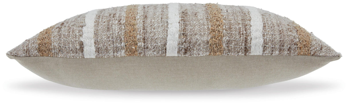 Benish Tan/Brown/White Pillow from Ashley - Luna Furniture
