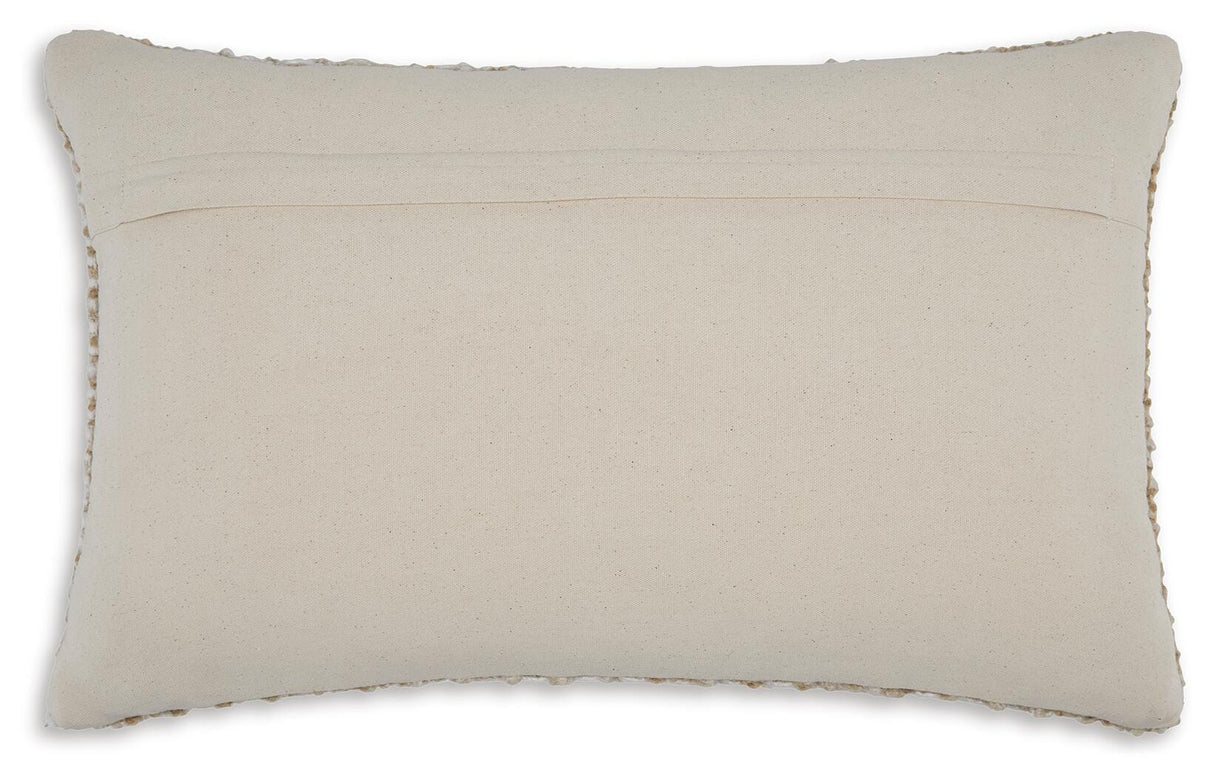 Hathby Tan/White Pillow from Ashley - Luna Furniture