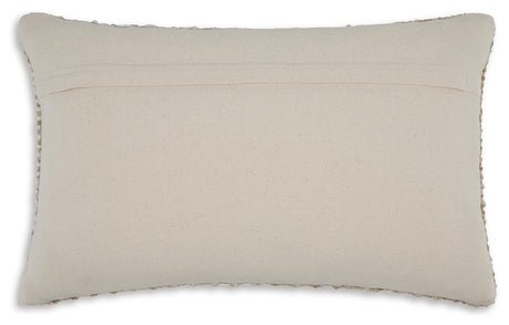 Hathby Tan/White Pillow from Ashley - Luna Furniture