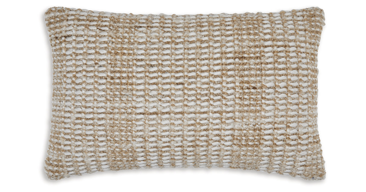Hathby Tan/White Pillow (Set of 4) from Ashley Furniture - Luna Furniture
