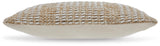 Hathby Tan/White Pillow from Ashley - Luna Furniture