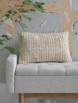 Hathby Tan/White Pillow from Ashley - Luna Furniture