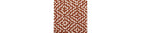 Brynnsen Rust/Ivory Pouf from Ashley - Luna Furniture