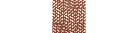 Brynnsen Rust/Ivory Pouf from Ashley - Luna Furniture