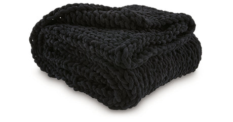 Chaddon Black Throw from Ashley - Luna Furniture