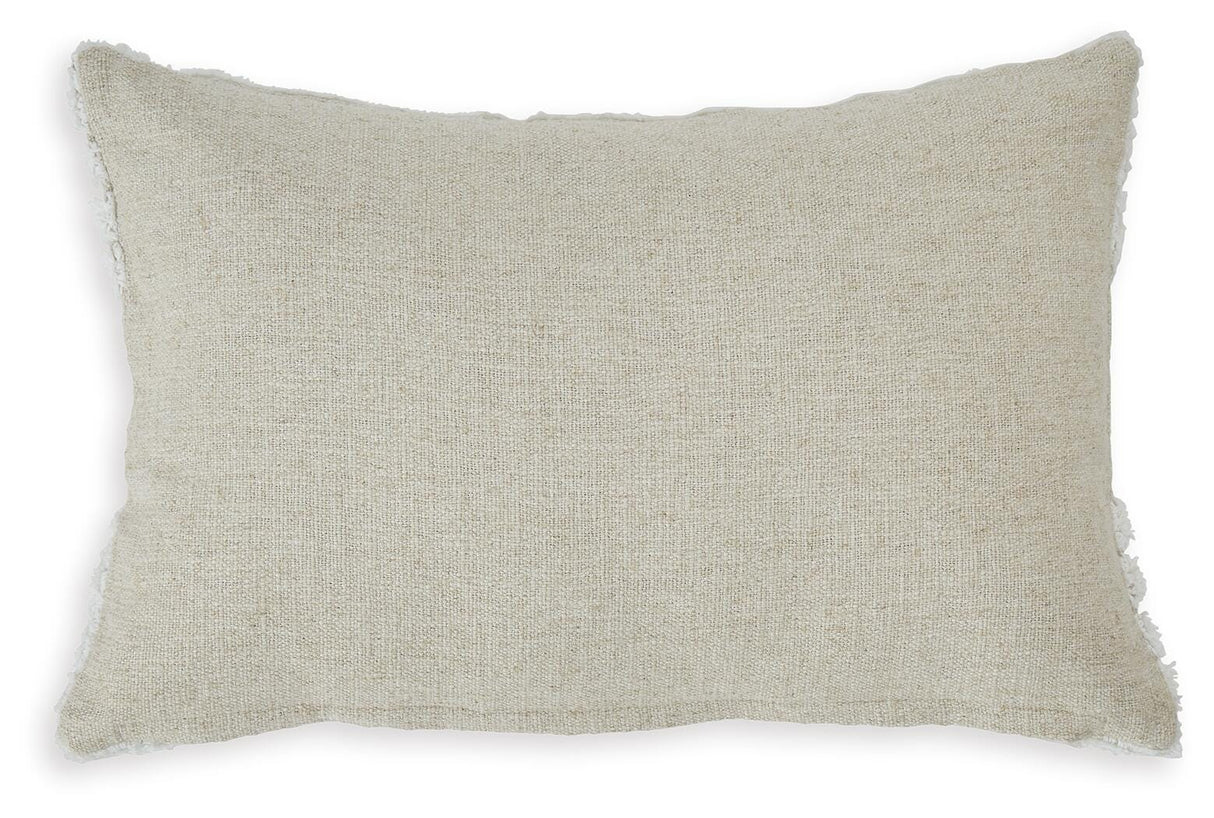 Farissen White/Tan Pillow from Ashley - Luna Furniture
