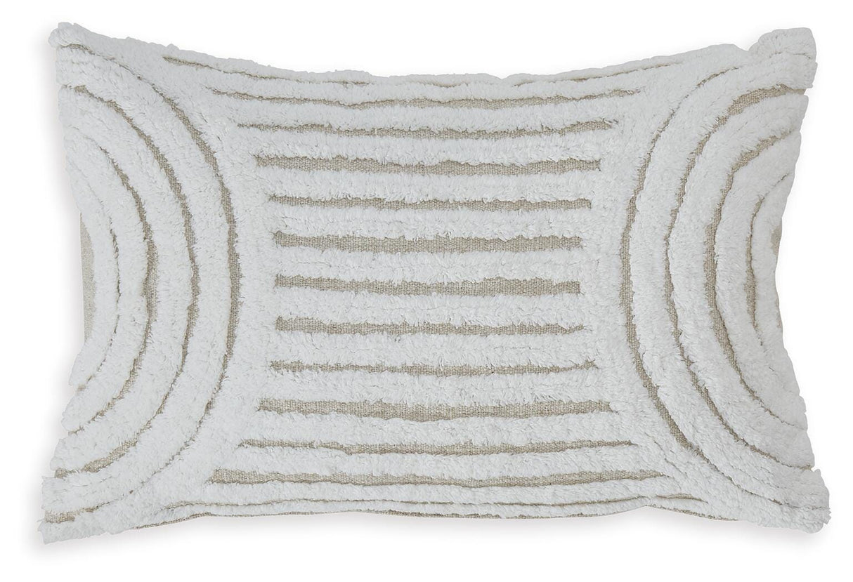 Farissen White/Tan Pillow from Ashley - Luna Furniture
