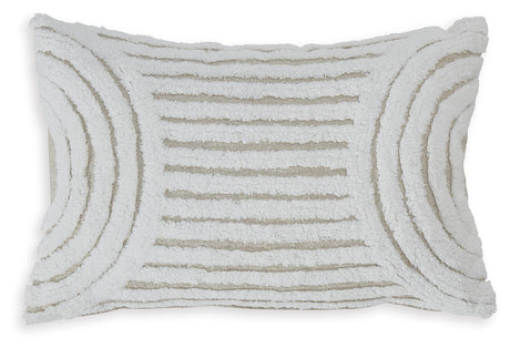 Farissen White/Tan Pillow from Ashley - Luna Furniture