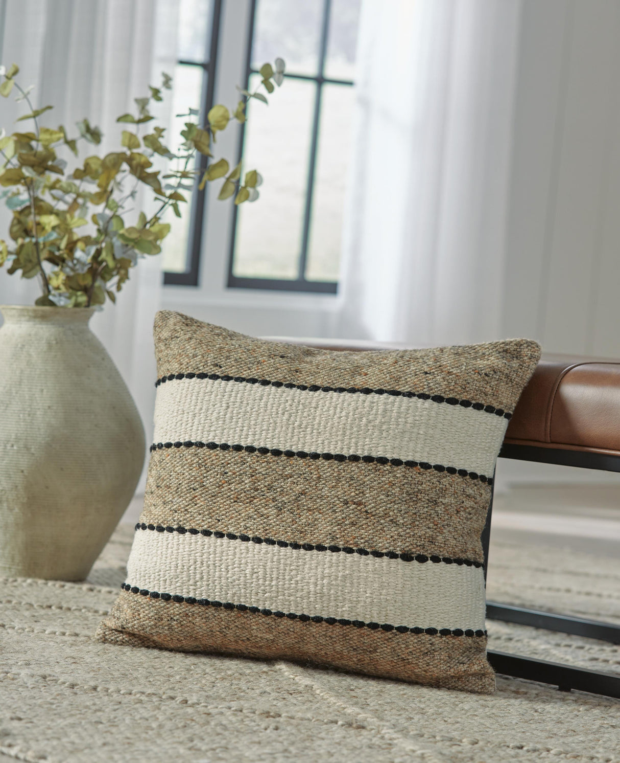 Rueford Brown/Black/Natural Pillow from Ashley - Luna Furniture