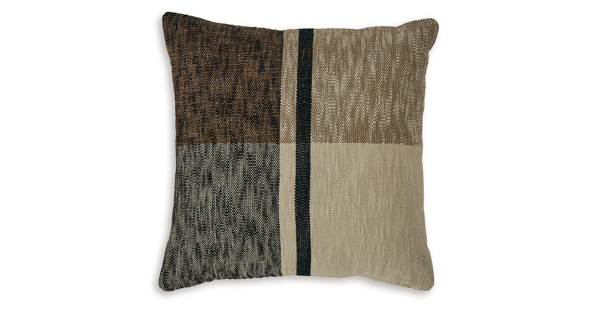 Adrielton Black/Brown/Tan Pillow (Set of 4) from Ashley Furniture - Luna Furniture