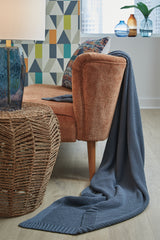 Gayelery Blue Throw (Set of 3) from Ashley Furniture - Luna Furniture