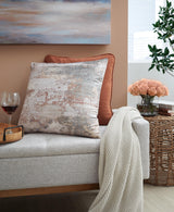 Edinfielders Cream/Gray/Rust Pillow from Ashley - Luna Furniture