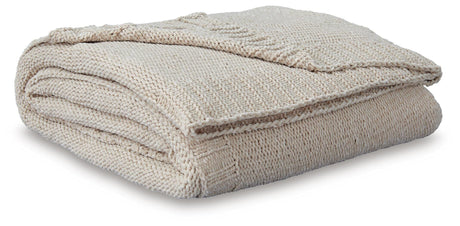 Anawood Oatmeal Throw from Ashley - Luna Furniture