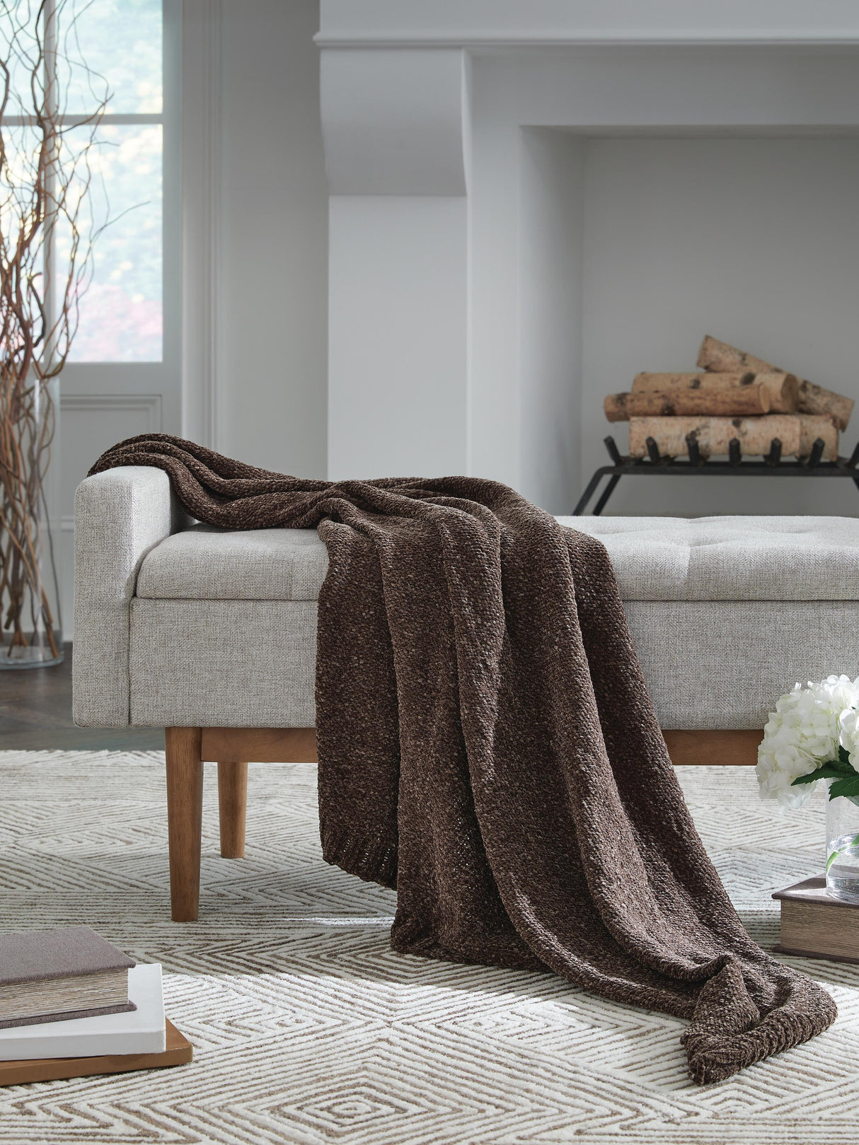 Anawood Brown Throw from Ashley - Luna Furniture