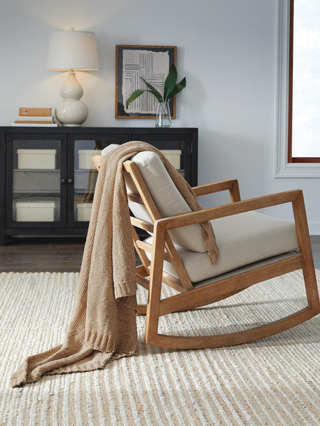 Anawood Gold Throw from Ashley - Luna Furniture