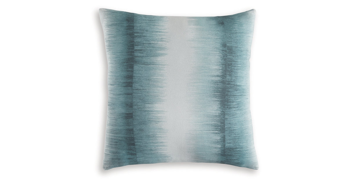 Elonwich Teal/White Pillow from Ashley Furniture - Luna Furniture