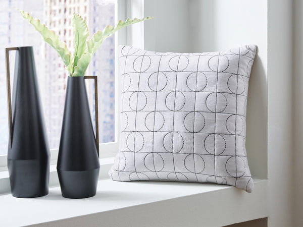 Kydner White/Black Pillow