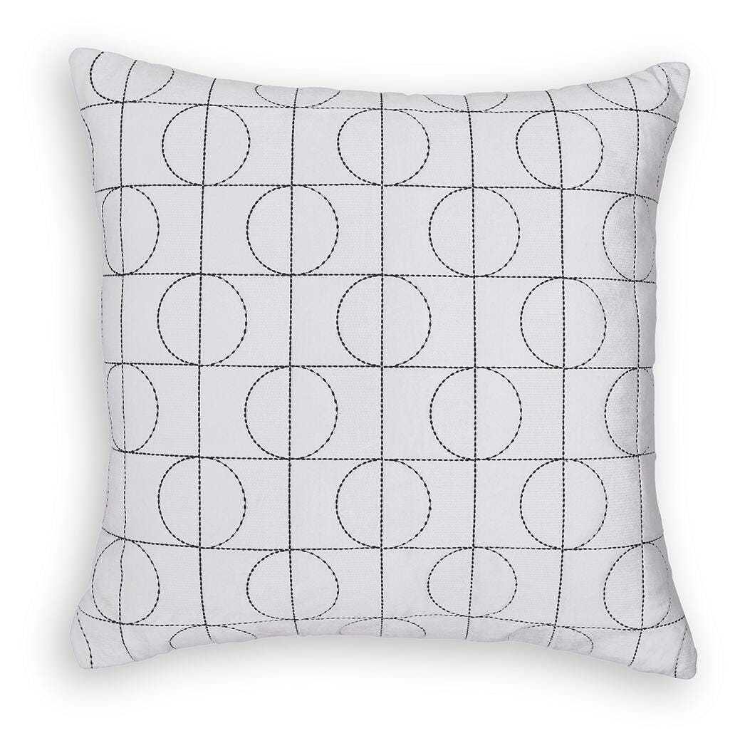 Kydner White/Black Pillow from Ashley - Luna Furniture
