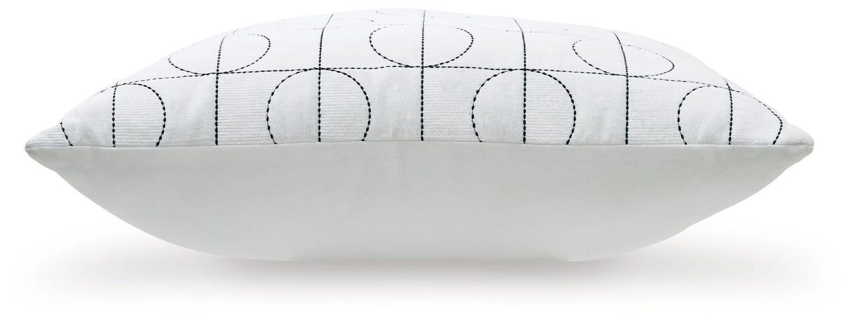 Kydner White/Black Pillow from Ashley - Luna Furniture
