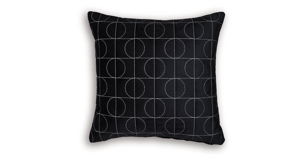 Kydner Black/Silver Finish Pillow (Set of 4) from Ashley Furniture - Luna Furniture