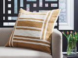 Darrman Ochre/Ivory Pillow from Ashley - Luna Furniture