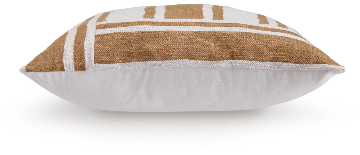 Darrman Ochre/Ivory Pillow from Ashley - Luna Furniture