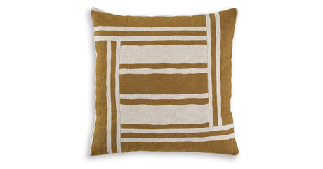 Darrman Ochre/Ivory Pillow (Set of 4) from Ashley Furniture - Luna Furniture