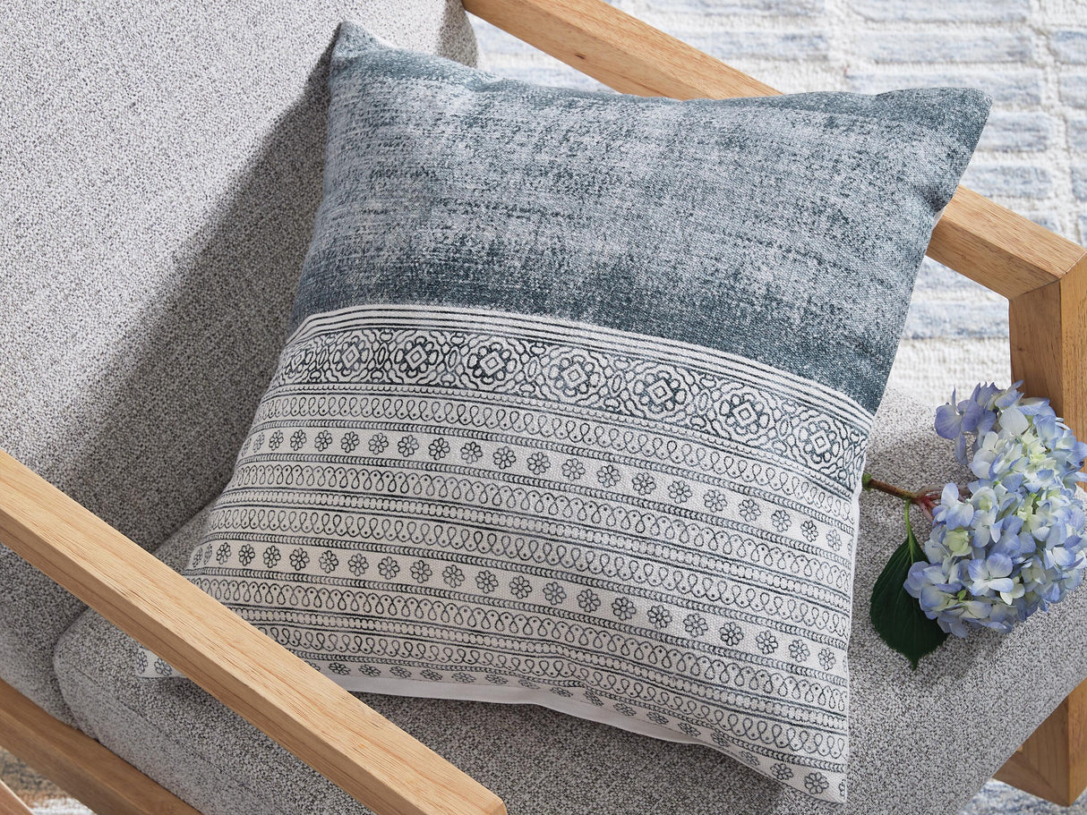 Harperville Blue/White Pillow from Ashley - Luna Furniture