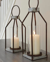 Diedrick Gray/Black Lantern from Ashley - Luna Furniture