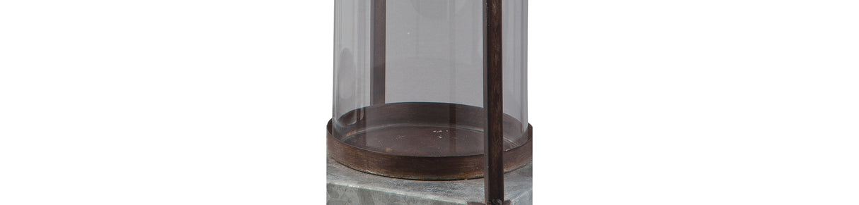 Diedrick Gray/Black Lantern from Ashley - Luna Furniture