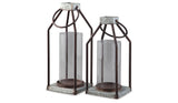 Diedrick Gray/Black Lantern from Ashley - Luna Furniture