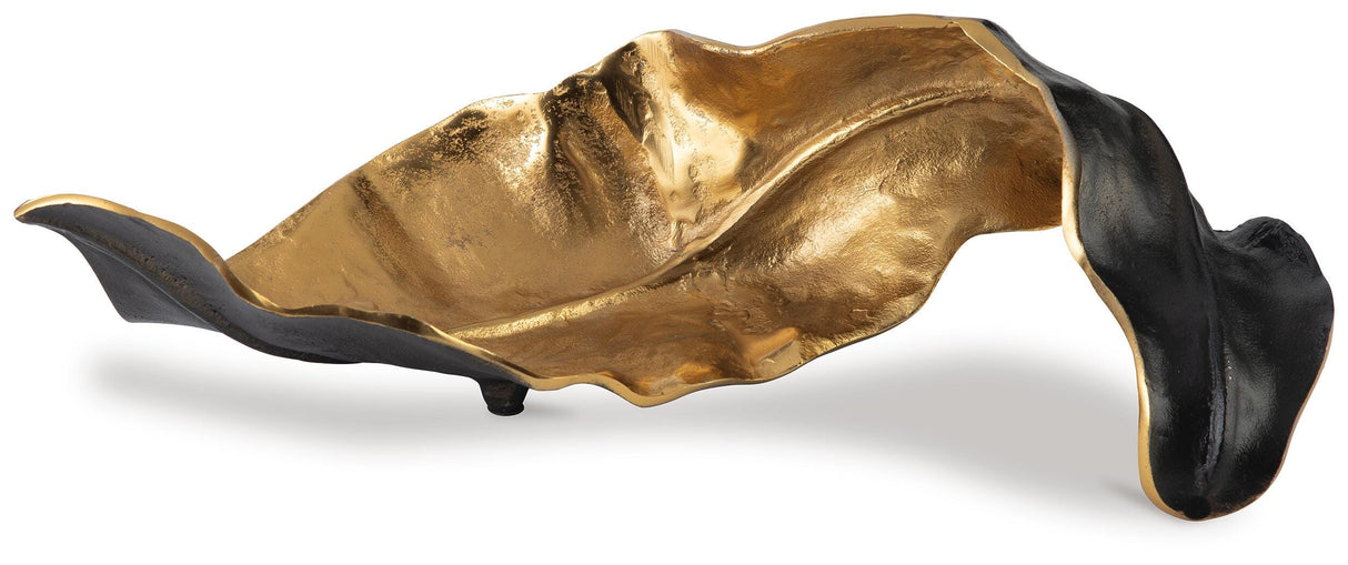 Melinda Black/Gold Finish Sculpture from Ashley - Luna Furniture