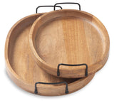 Jocelyne Brown/Black Tray from Ashley - Luna Furniture