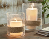 Eudocia Clear Candle Holder from Ashley - Luna Furniture