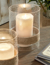 Eudocia Clear Candle Holder from Ashley - Luna Furniture