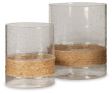 Eudocia Clear Candle Holder from Ashley - Luna Furniture