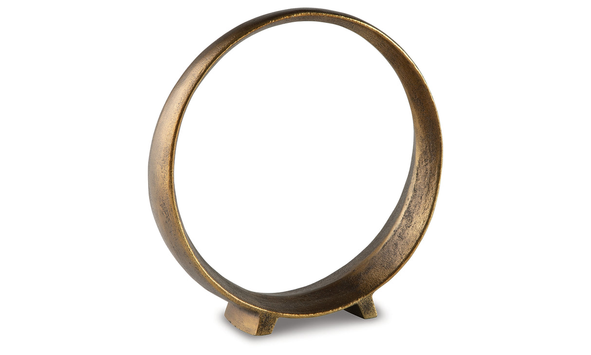 Ryandale Antique Brass Finish Sculpture from Ashley - Luna Furniture