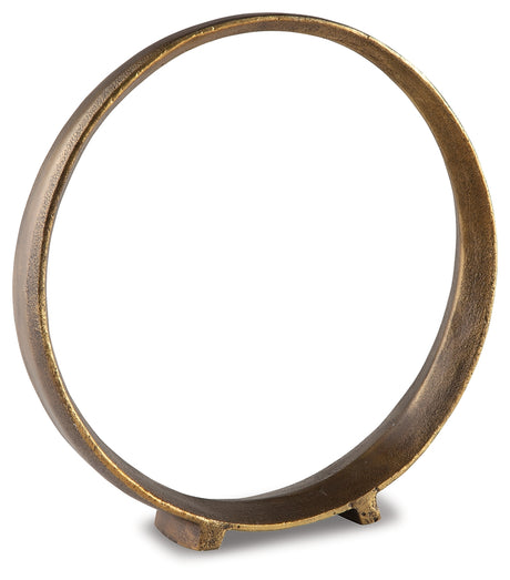 Ryandale Antique Brass Finish Sculpture from Ashley - Luna Furniture