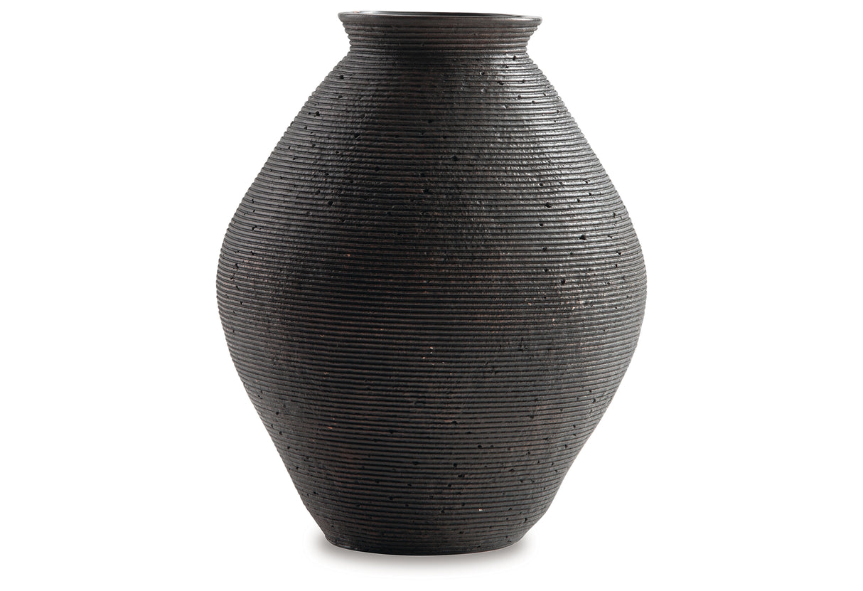 Hannela Antique Brown Vase from Ashley Furniture - Luna Furniture