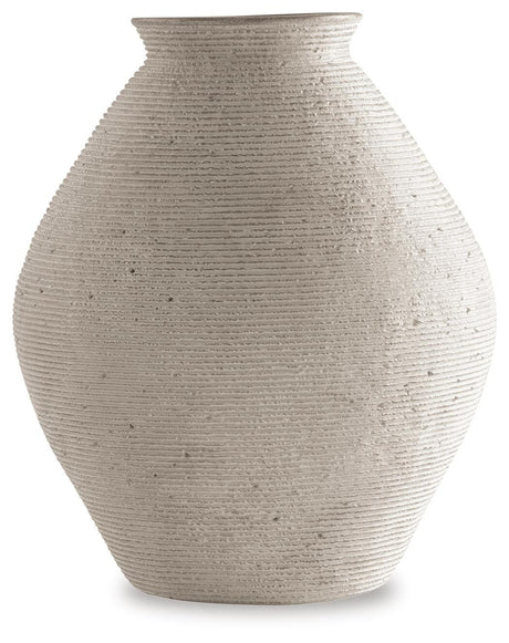 Hannela Antique Tan Vase from Ashley - Luna Furniture