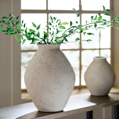 Hannela Antique Tan Vase from Ashley - Luna Furniture