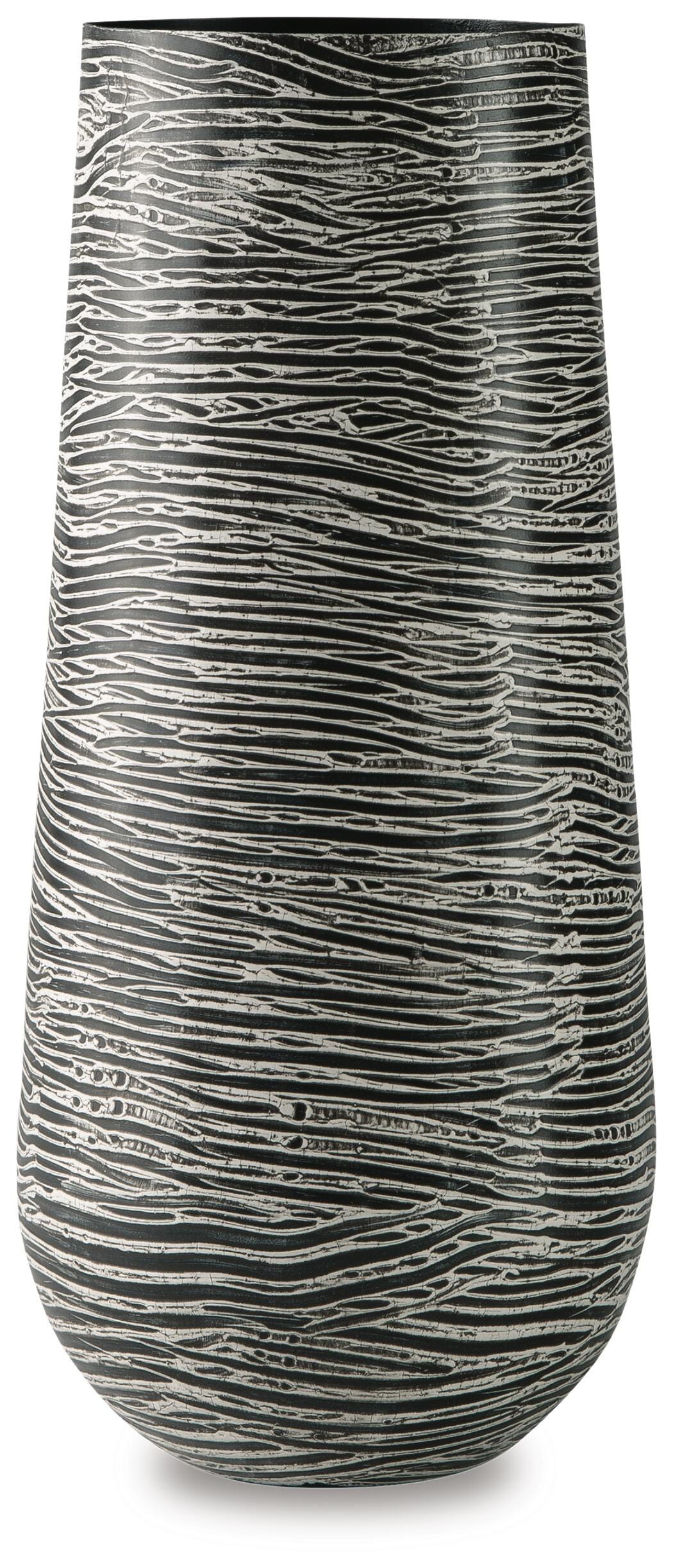 Fynn Antique Gray Vase from Ashley Furniture - Luna Furniture