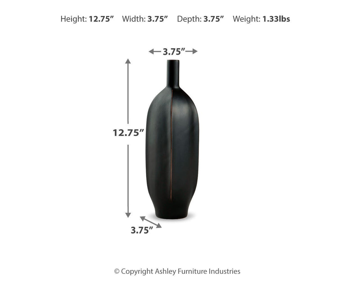 Rhaveney Black Vase from Ashley - Luna Furniture