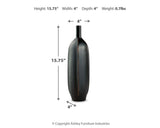Rhaveney Black Vase from Ashley - Luna Furniture