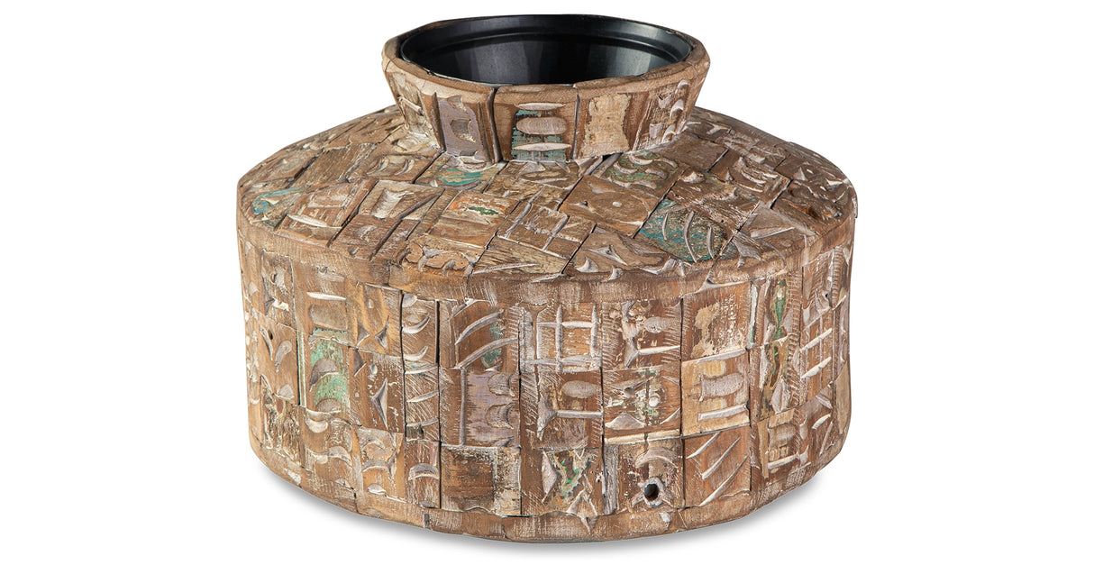 Meltland Natural/Black Vase from Ashley Furniture - Luna Furniture
