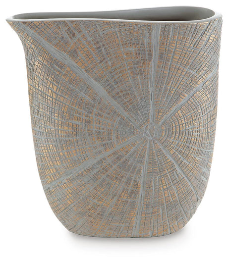 Ardenley Antique Gold Finish Vase from Ashley - Luna Furniture