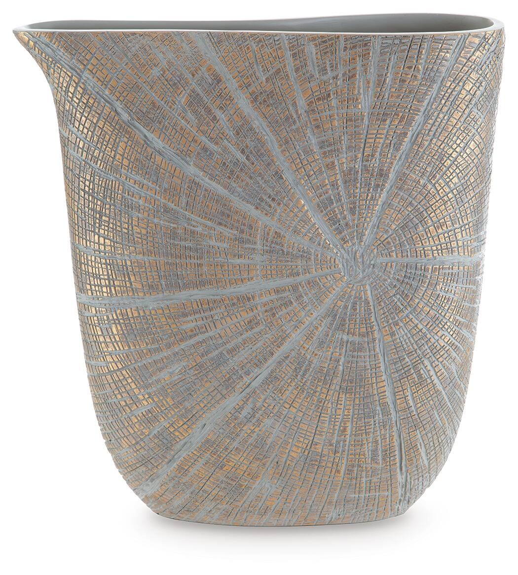 Ardenley Antique Gold Finish Vase from Ashley - Luna Furniture